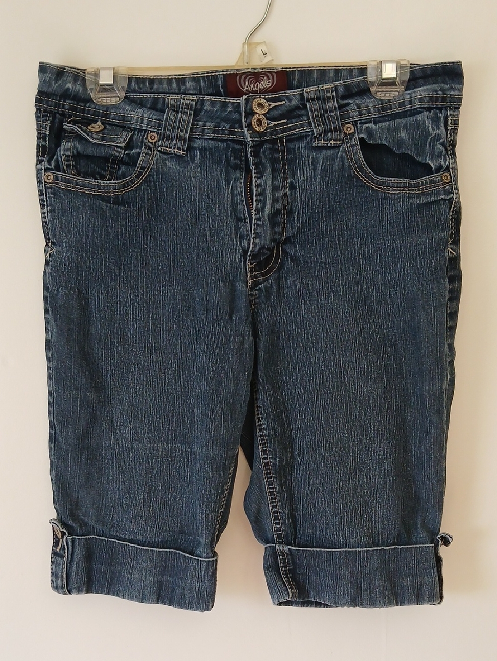 Angels Blue Denim Bermuda Shorts